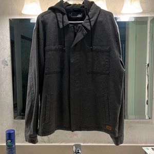 Dark Grey Jacket w Black hoodie